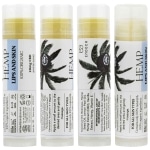 Three Endoca CBD lip balms.