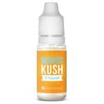 A bottle of Harmony E-liquid 100mg CBD – Mango Kush (10ml).