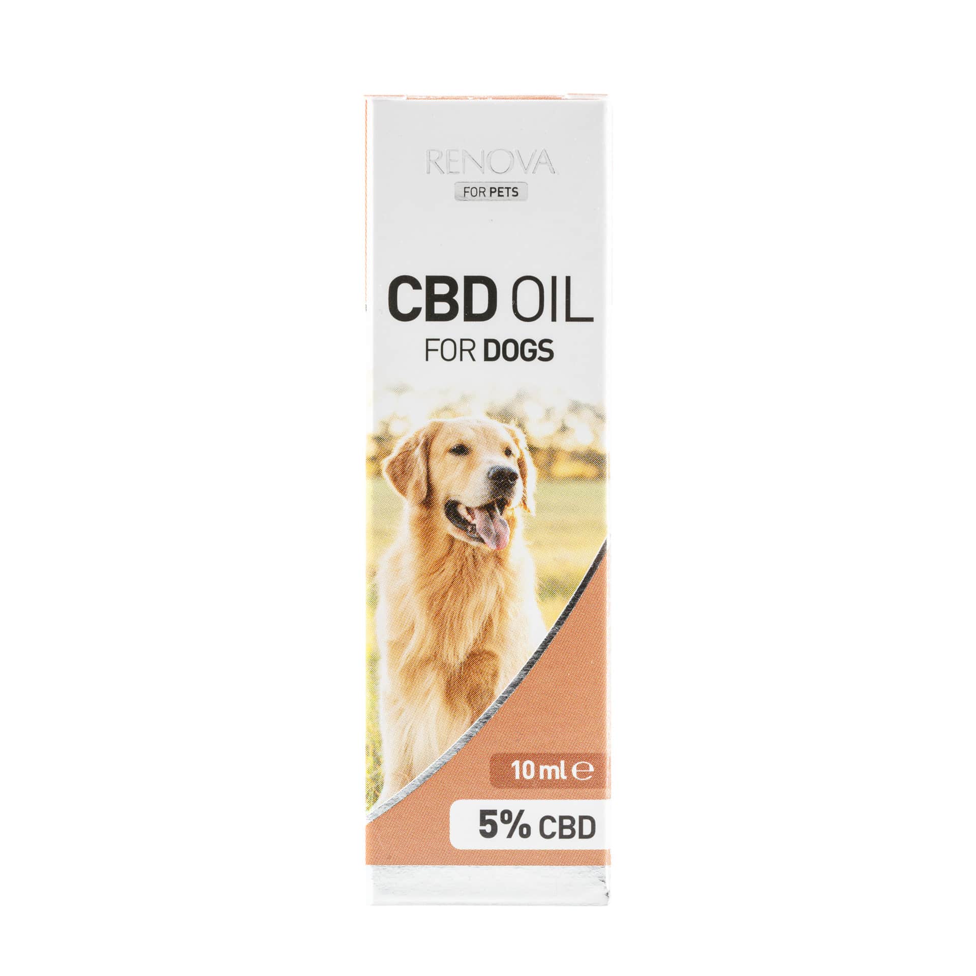 A Renova - CBD oil 5% for dogs (10ml) tube.