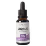 A bottle of Renova CBD oil 3% (30 ml).