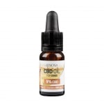 A bottle of Renova - CBD oil 5% for dogs (10ml) on a white background.