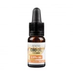 A Renova - CBD oil 2,5% for dogs (10ml) bottle on a white background.