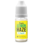 A bottle of Harmony E-liquid 100mg CBD - Lemon Haze (10ml).