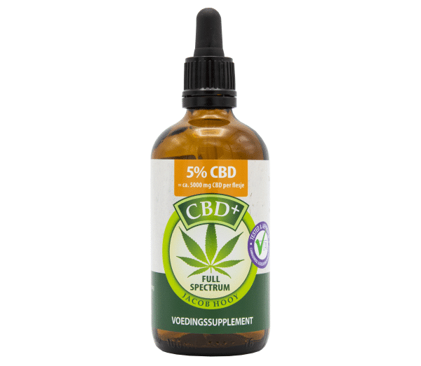 A Jacob Hooy CBD Oil 10% (30ml) bottle with a white background.
