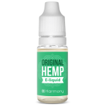 A bottle of Harmony E-liquid 600mg CBD - Classic Hemp (10ml).