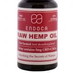 A bottle of Endoca CBD Oil 15%.