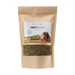 Renova - CBD Hemp Pellets for horses (1kg - 3000mg CBD) on a white background.